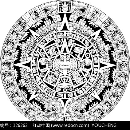 古代古典神秘图案矢量设计图片图片