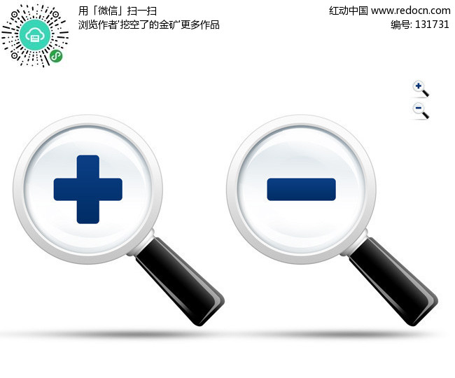 <em>放大</em>镜-生活百科类PSD素材下载(编号:131731