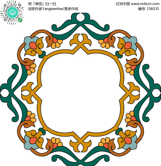 蒙古古典边框图片