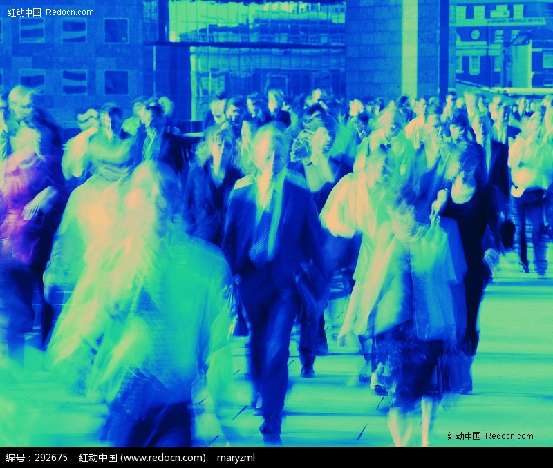 行色匆匆的都市人群图片(编号:292675)