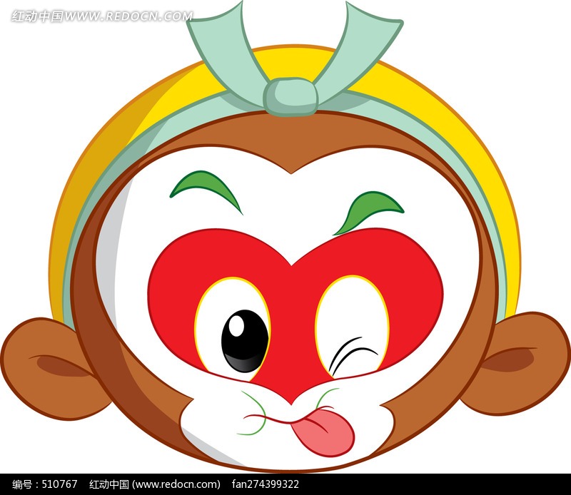 大闹天宫人物吐舌头的美猴王图片(编号:51076