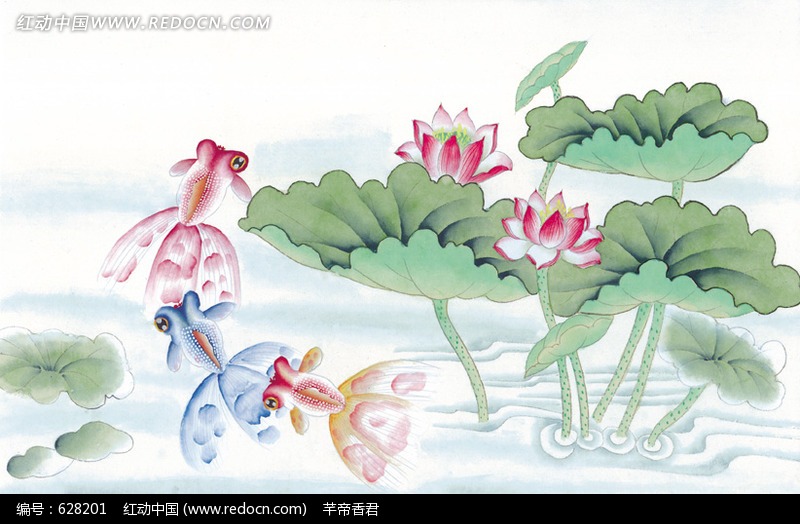 水彩画荷花,小学生水彩画荷花古诗,荷花水彩画图片70背小学生必首的图片