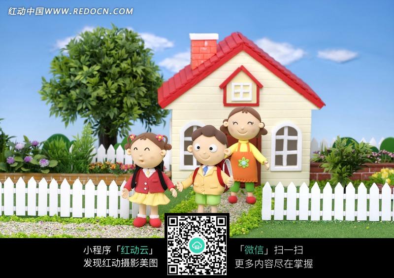 小朋友上学简笔画图片展示_小朋友上学简笔画相关 ...