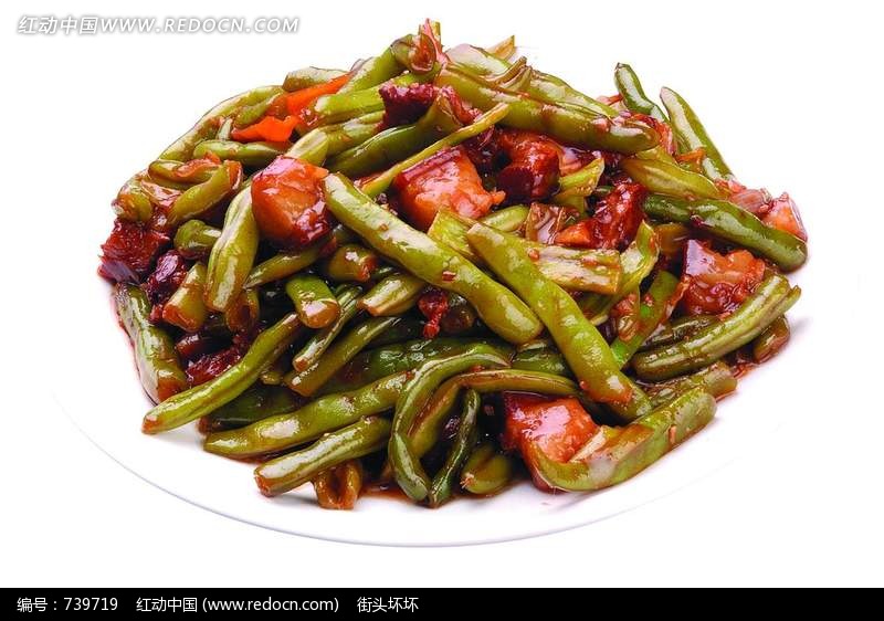 碟子里的特色焖豆角-传统美食 中华美食 PSD分层素材下载(编号:739719)