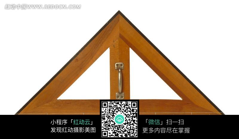 一把教学用的等腰三角板图片-生活用品|日常生活图片