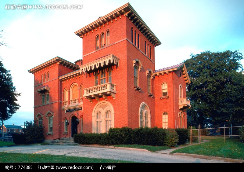 高清砖红色欧式风格别墅图片(编号:774385)_建