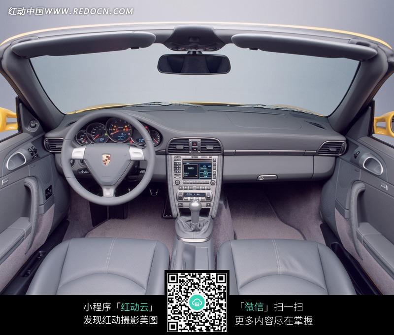 黄色敞篷保时捷跑车内饰图片 编号 870391 交高清图片