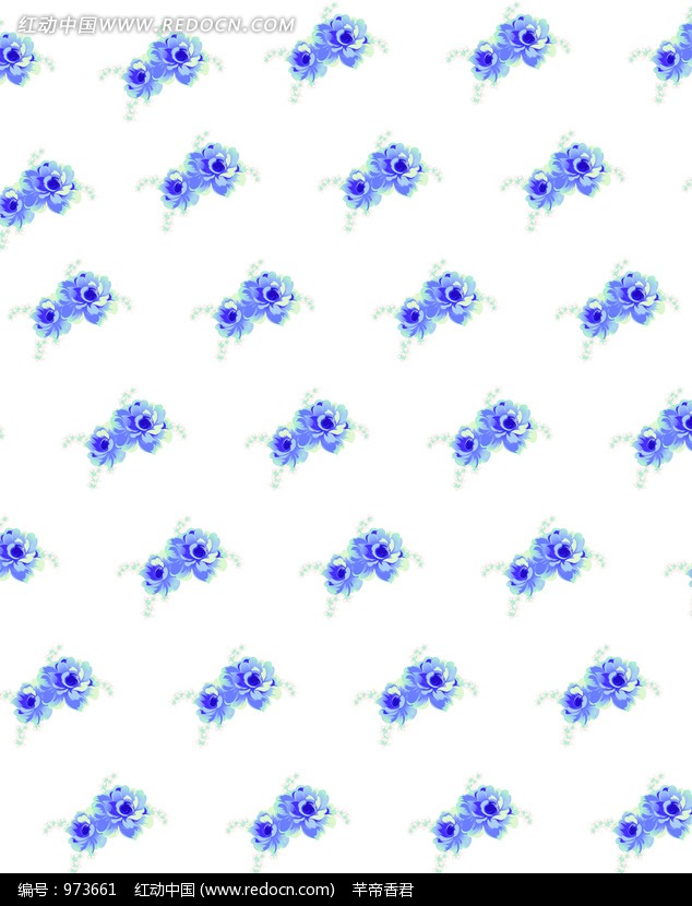 斜线排列的<em>蓝色姊妹花</em>图片图片-花纹|花边|线条