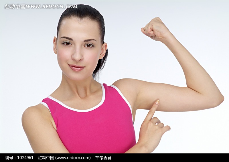 瘦 手臂 健身美女图片图片-人物图片素材|图片库