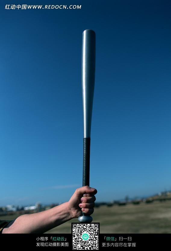 一只手举着一个棒球杆图片(编号:1123191)_体