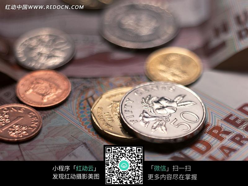新加坡纸币上的新加坡硬币图片(编号:1139269