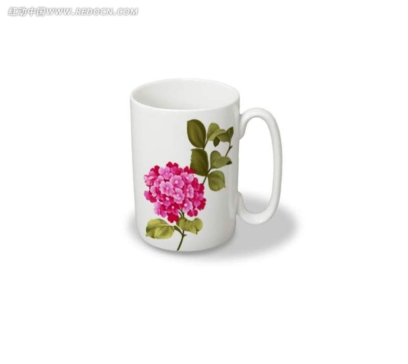 带有粉红色花朵的白色<em>茶杯</em>摄影<em>照片</em>(编号:121