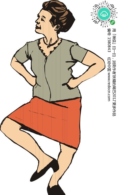 手绘做健身<em>操</em>的<em>中年女人</em>矢量图(编号:1580843