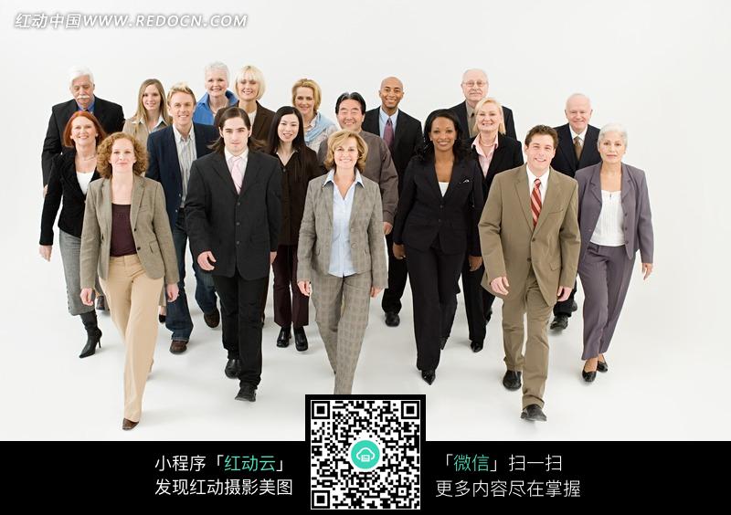  向前走 的一群外国 男人女人 图片-人物图片素材