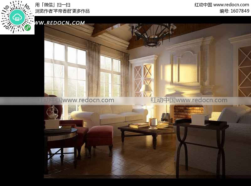 欧式壁炉装饰客厅3dmax模型 3d模型下载 3d模型素材库高清图片