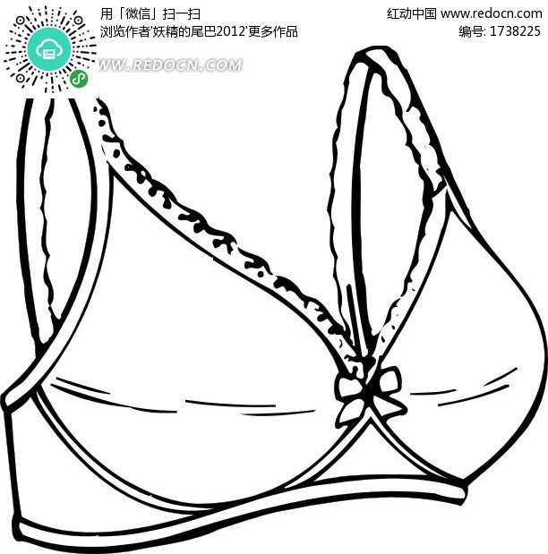 一件白色<em>文胸矢量图</em>(编号:1738225)_珠宝服饰